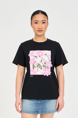 CLASSIC TEE 170/FLOWER MARKET BLACK