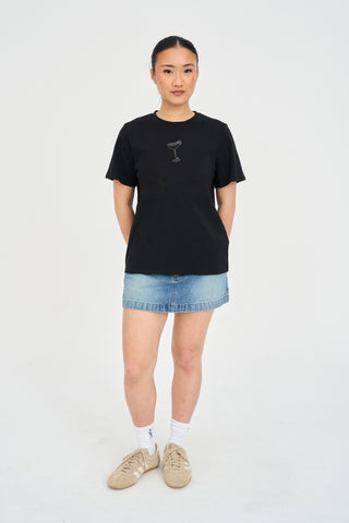 CLASSIC TEE 170/HAPPY HOUR BLACK