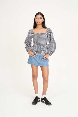 CATALINA LOVER TOP NAVY/CHALK