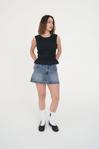 LIN-IN BRIDGET TOP BLACK